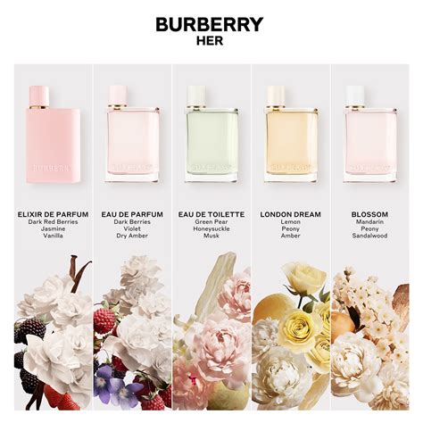 burberry her perfumes